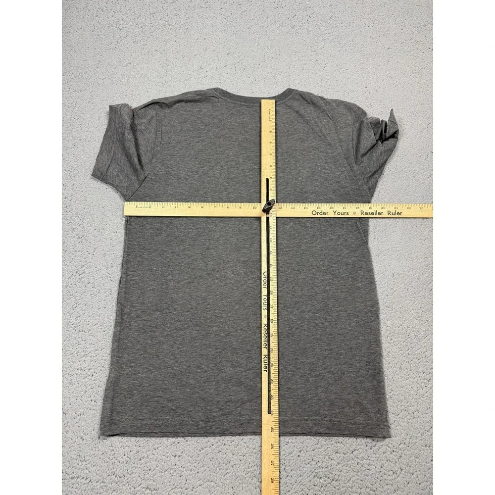 Nike LeBron 6 Shirt Mens Small Gray Dri-FIT He Who Conquers Graphic Tee Tagless